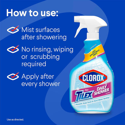 multi-surface trigger spray bottle designed for corners and vertical shower walls