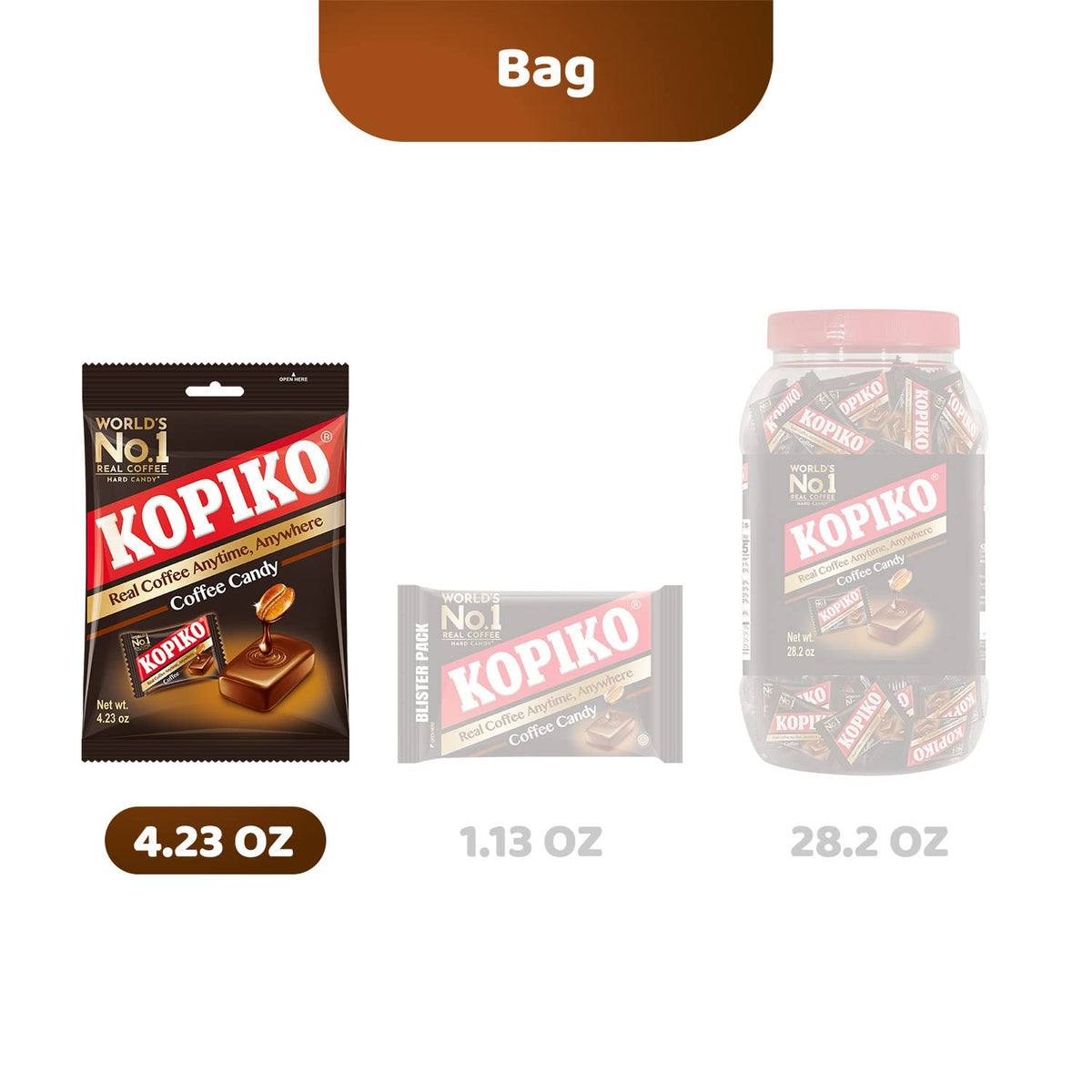multiple pack configurations: 1.13oz, 2.64oz, and 4.23oz sizes in packs of 1, 2, or 4