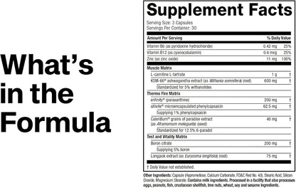 MuscleTech AlphaTest Thermo – Premium 90-Capsule T-Boost for the Elite Lifter, Clinically Studied Free Testosterone Support