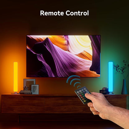 Music Sync Light Bar for Bedroom Decor – Compact Ambient Lamp with 2.4G Remote for Modern Interior Design