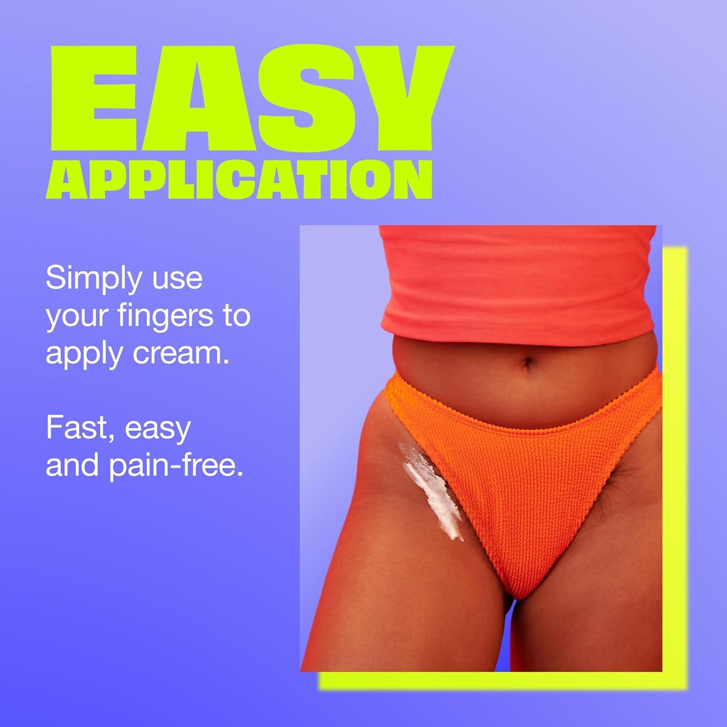 Nair Bikini Cream Sensitive Formula – Self-Care Hair Removal for Women with Delicate Skin, 1.7 oz