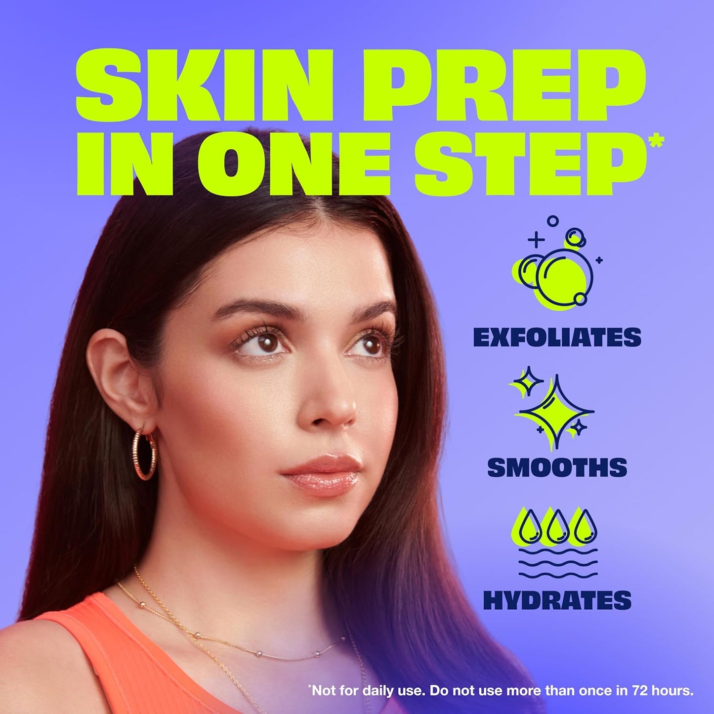 NAIR Exfoliating Facial Hair Removal Cream - Self-Care Nightly Skincare Ritual for Sensitive Skin Women, Smooth Face in 10 Minutes