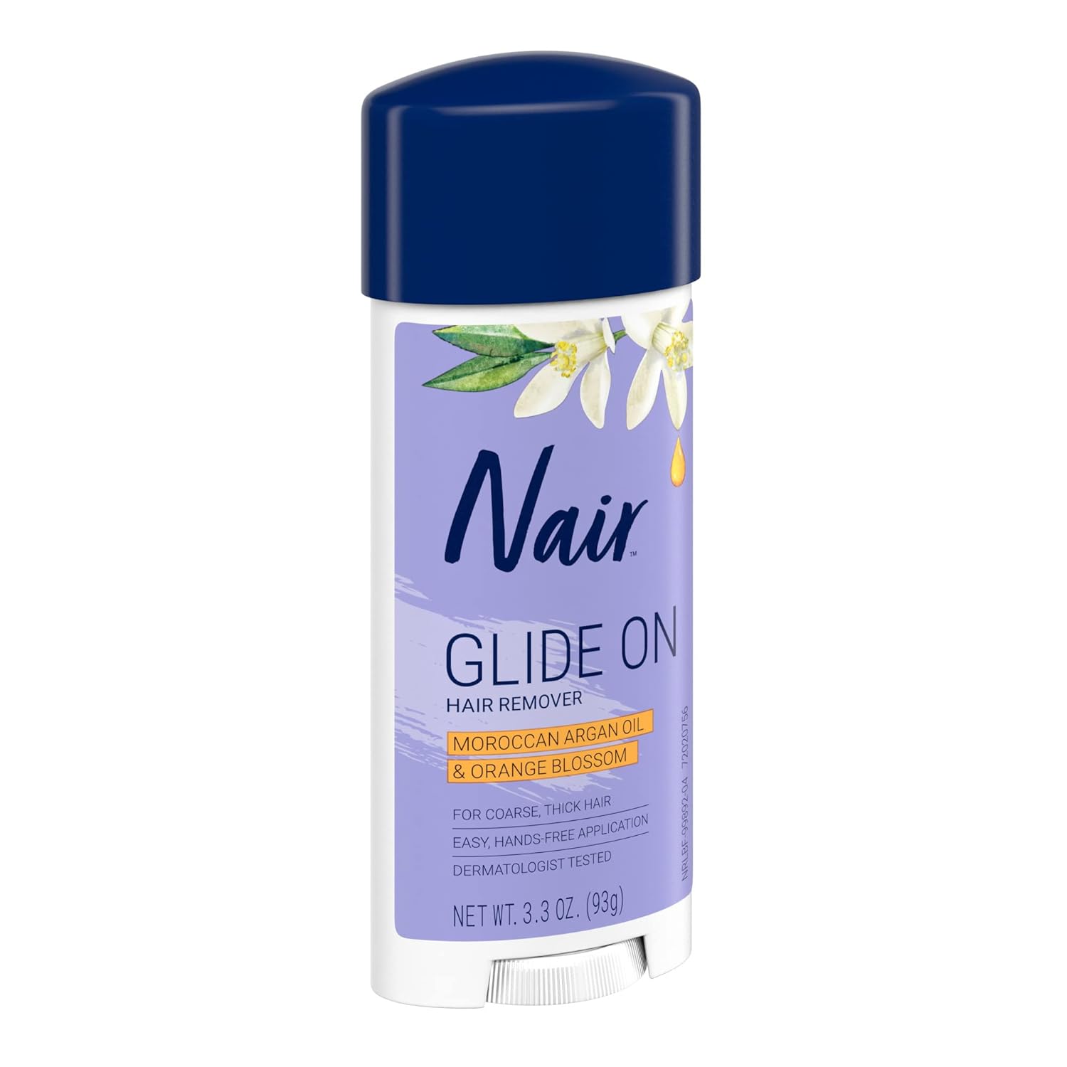Nair Glide On Hair Remover Stick – Spa Night Self-Care for Bikini and Underarm Areas, Painless At-Home Depilatory