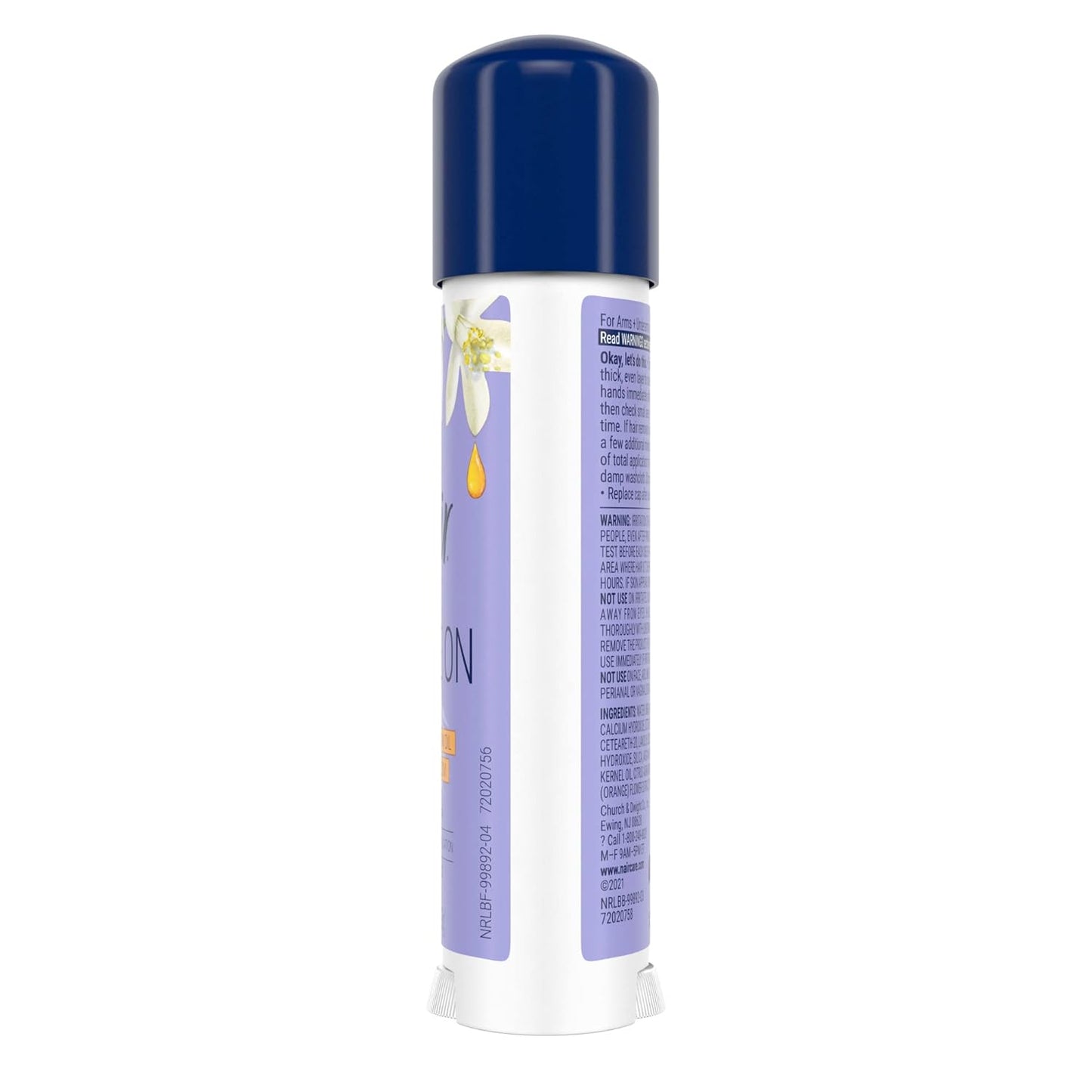 Nair Glide On Hair Remover Stick – Spa Night Self-Care for Bikini and Underarm Areas, Painless At-Home Depilatory