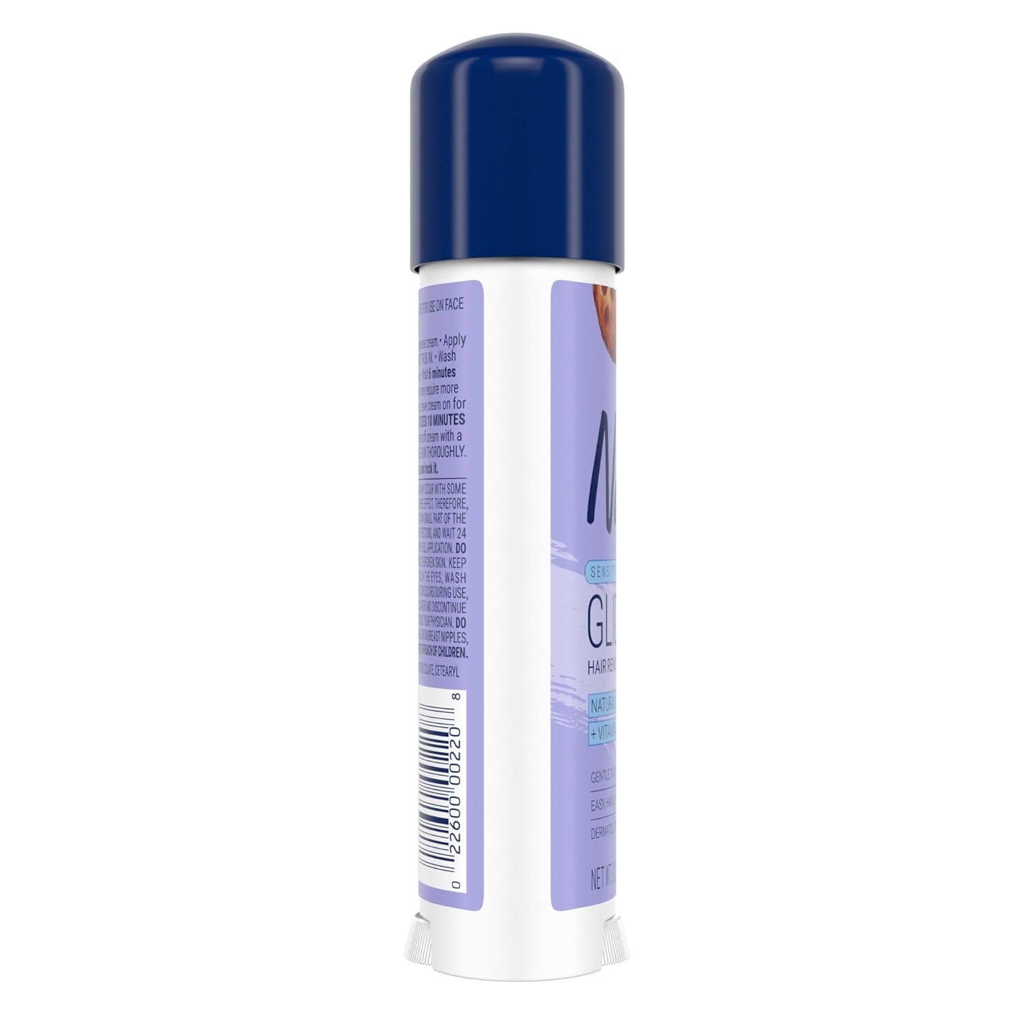 Nair Sensitive Glide-On Hair Removal Cream – Coconut Oil & Vitamin E Self-Care Ritual for Silky Smooth Legs