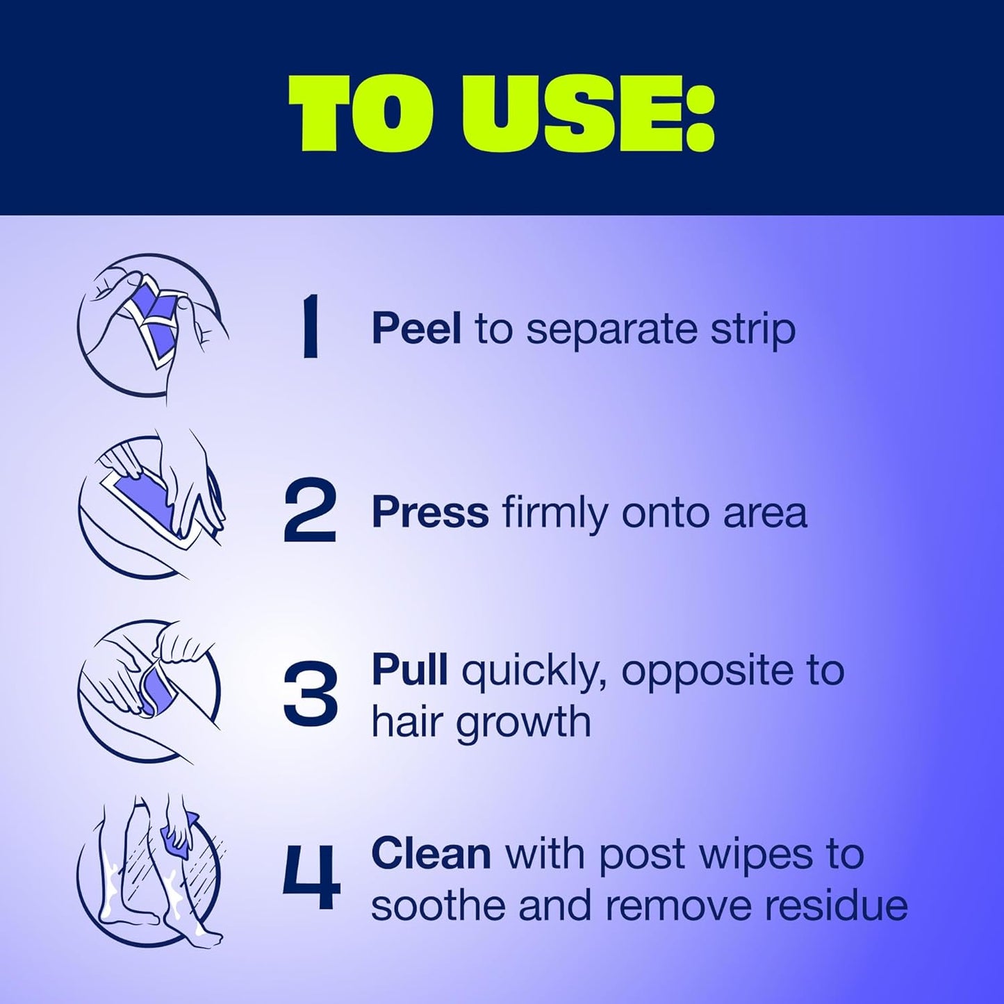 Nair Sensitive Wax Strips – Gentle At-Home Spa Ritual for Legs and Underarms, Chamomile-Soothed Smooth Skin