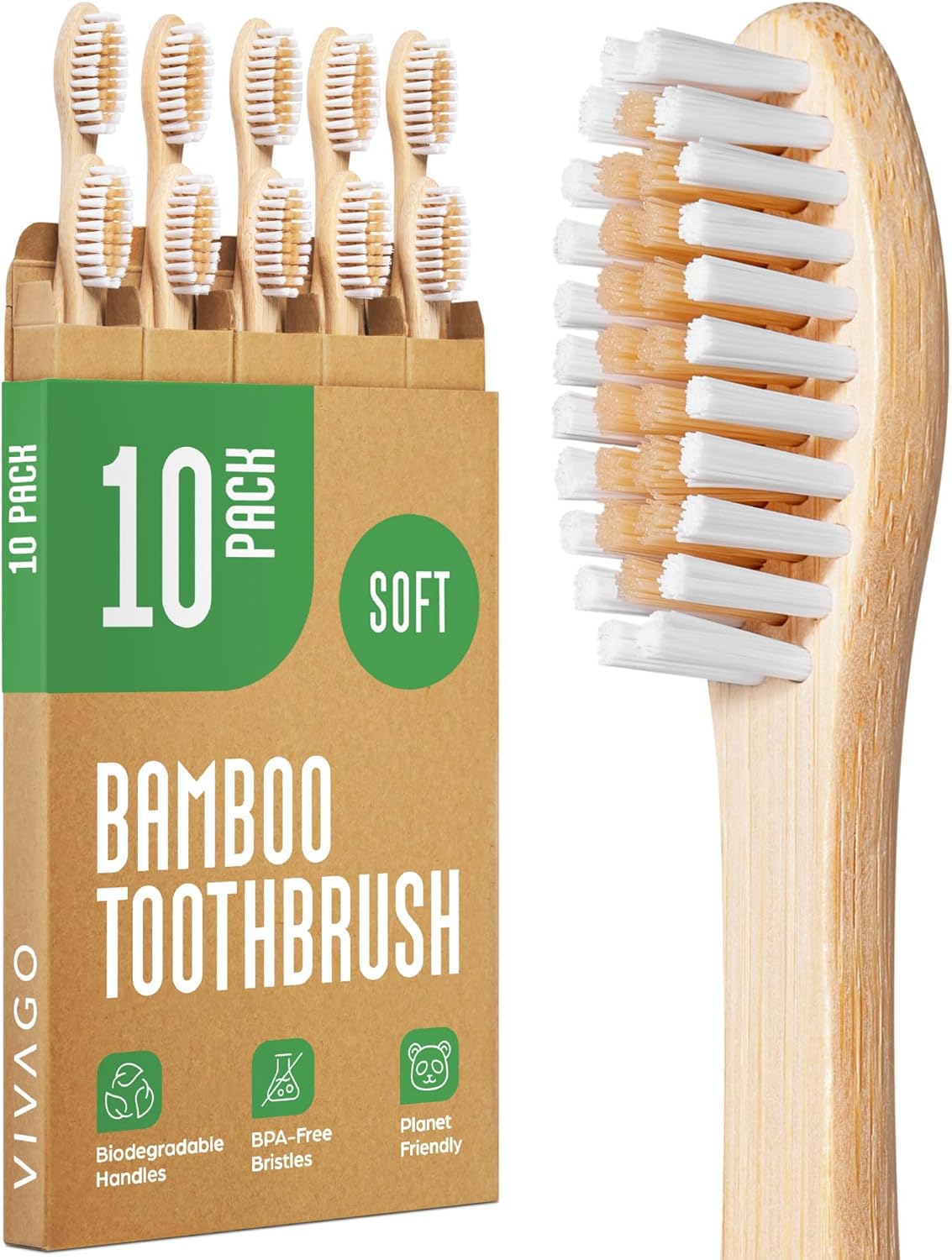 natural bamboo handle that is fully compostable and biodegradable