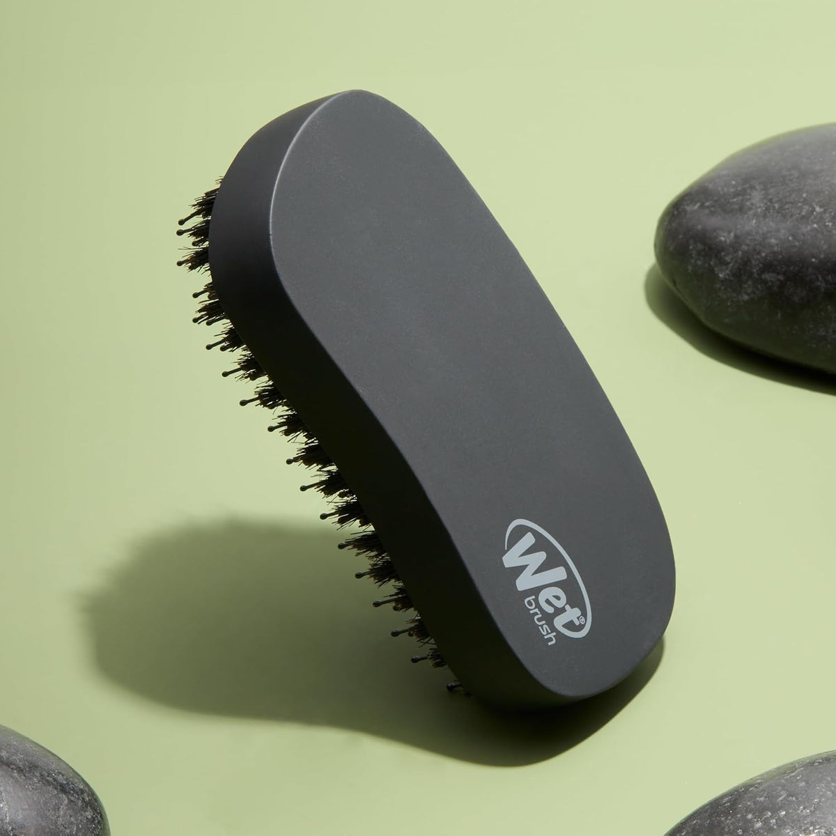 natural boar bristles for oil distribution and frizz control