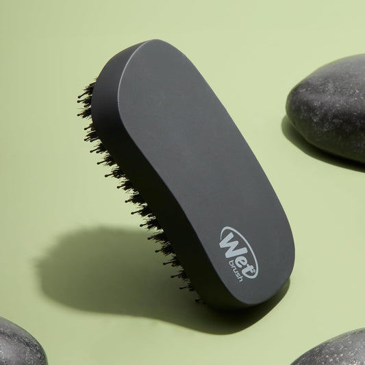 natural boar bristles for oil distribution and frizz control