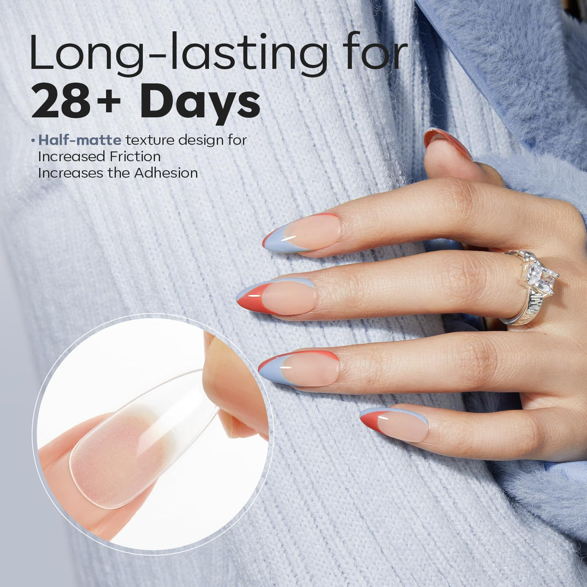 natural-resin, low-odor, non-yellowing clear formula safe for nail and skin