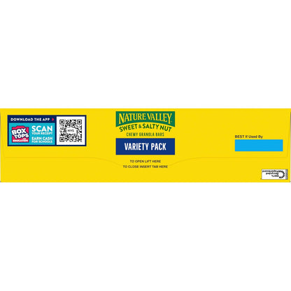 Nature Valley Sweet and Salty Nut Granola Bars – Low Sugar Indulgence with 1g Fiber for Health-Conscious Snackers