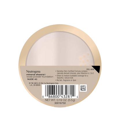 Neutrogena Mineral Sheers Loose Powder – Gentle, Clinically Safe for Sensitive Skin & Kids