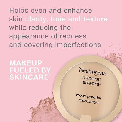 Neutrogena Mineral Sheers Loose Powder – Gentle, Clinically Safe for Sensitive Skin & Kids