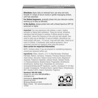 Neutrogena Rapid Wrinkle Repair Retinol Serum – Anti-Aging Gift for Mom's Skincare Routine
