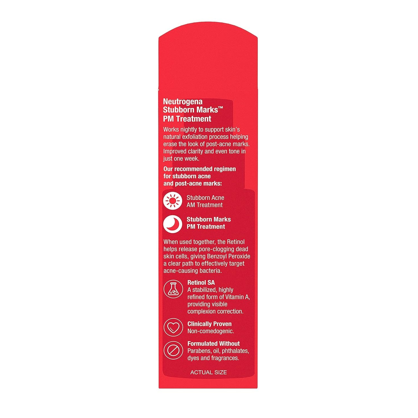 Neutrogena Retinol SA PM Treatment – Nightly Skin Ritual for Post-Acne Marks, Fragrance-Free 1.0 Fl Oz