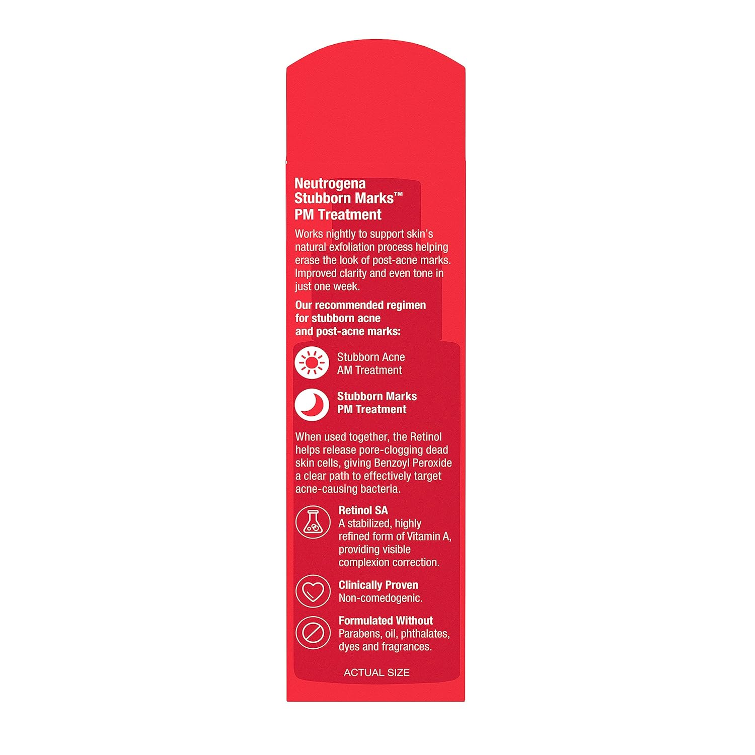 Neutrogena Retinol SA PM Treatment – Nightly Skin Ritual for Post-Acne Marks, Fragrance-Free 1.0 Fl Oz