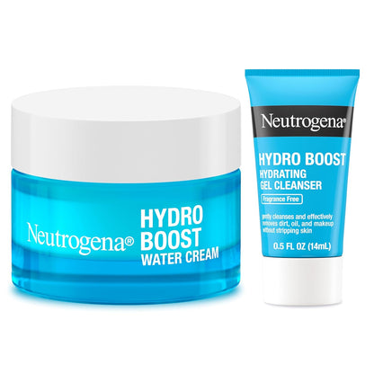 Neutrogera Hydro Boost Hydration Duo – Calming Evening Skincare Routine with Hyaluronic Acid & Gel Cleanser