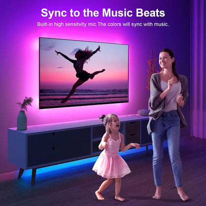 Nexillumi RGB Ambient Strip – Eye-Strain Reducing Backlight for TV Viewing Without Total Darkness