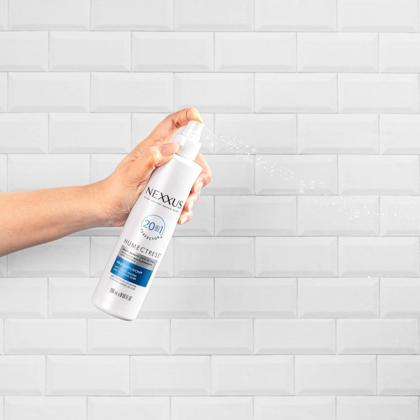 Nexxus Humectress Leave-In Spray – Safe, Flameless Hair Care for Busy Families
