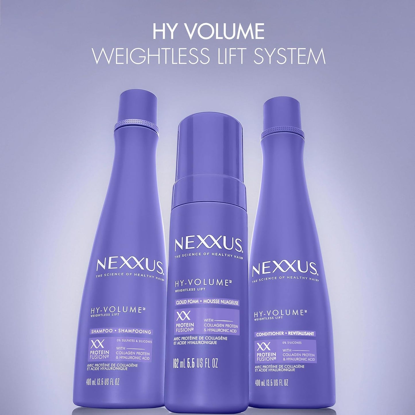Nexxus HY-VOLUME Weightless Lift Conditioner – Salon-Grade Volumizing Treatment with ProteinFusion for Fine, Limp Hair