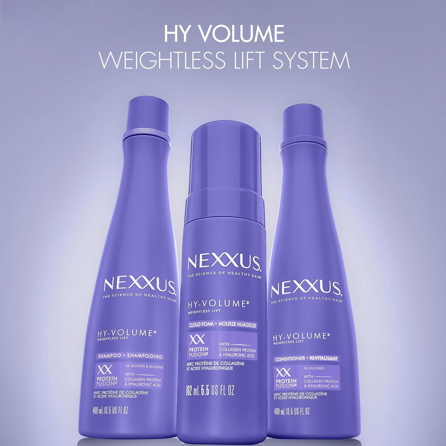 Nexxus Hy-Volume Weightless Lift Shampoo – Premium Collagen-Infused Cleanser for the Curated Vanity Counter