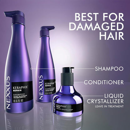 Nexxus Keraphix Conditioner for Daily Shower Wellness – Restore Hair Health After Color & Heat