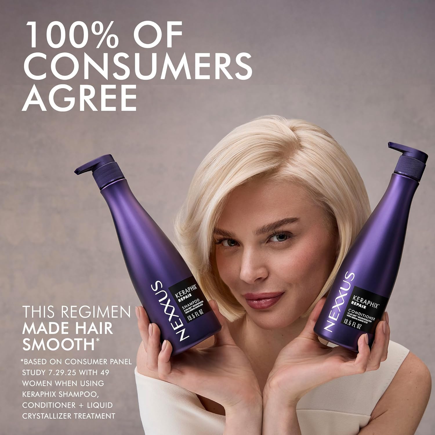 Nexxus Keraphix Conditioner for Daily Shower Wellness – Restore Hair Health After Color & Heat