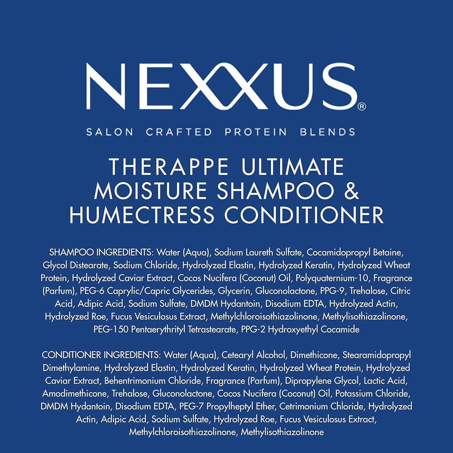 Nexxus Therappe Humectress Hair Care Gift Set – Premium Shampoo and Conditioner for Her Dry Hair Needs