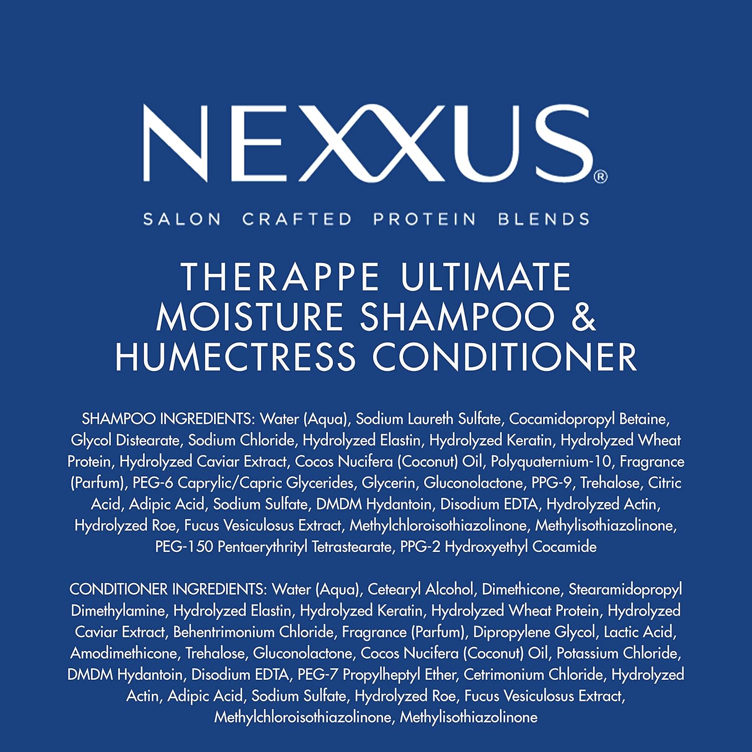 Nexxus Therappe Humectress Hair Care Gift Set – Premium Shampoo and Conditioner for Her Dry Hair Needs
