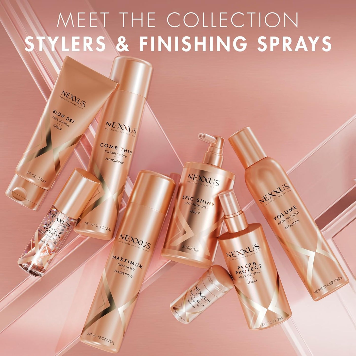 Nexxus Travel-Ready Volume Mousse – Portable Humidity Shield for Beach, Gym, and On-the-Go Styling