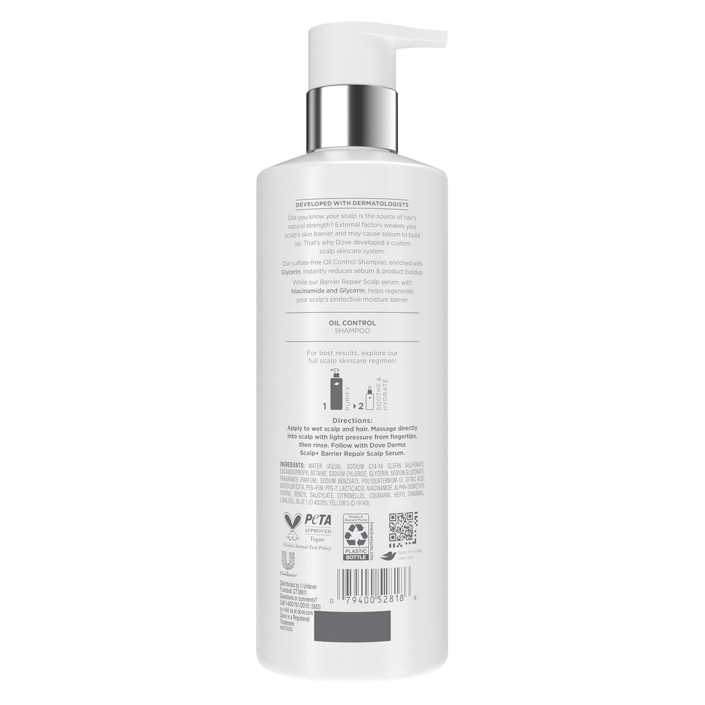 niacinamide to regenerate the scalp's protective moisture barrier