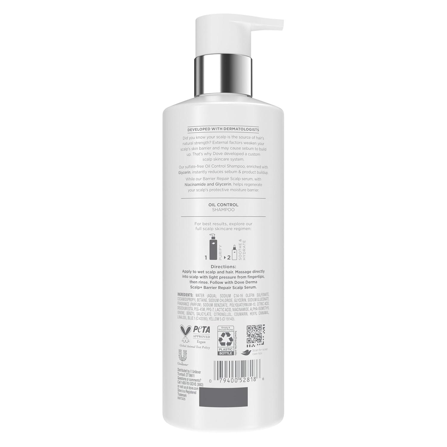 niacinamide to regenerate the scalp's protective moisture barrier