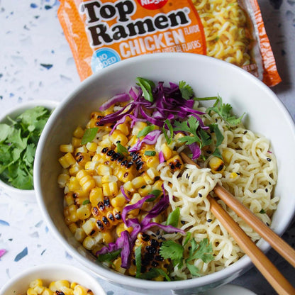 Nissin Top Ramen Bowl – Quick Microwave Lunch for Office Desk and Study Sessions, Beef Flavor 6-Pack
