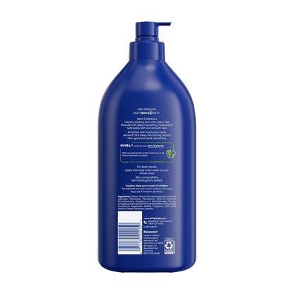 NIVEA Essentially Enriched Body Lotion for Very Dry Skin, Thoughtful Self-Care Gift for Her with 72-Hour Hydration, 33.8 Fl Oz Value Size Pump