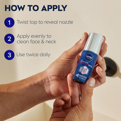NIVEA MEN Age Defense Advanced Face Serum – Daily Self-Care Ritual for Men, Dark Spot & Wrinkle Defense