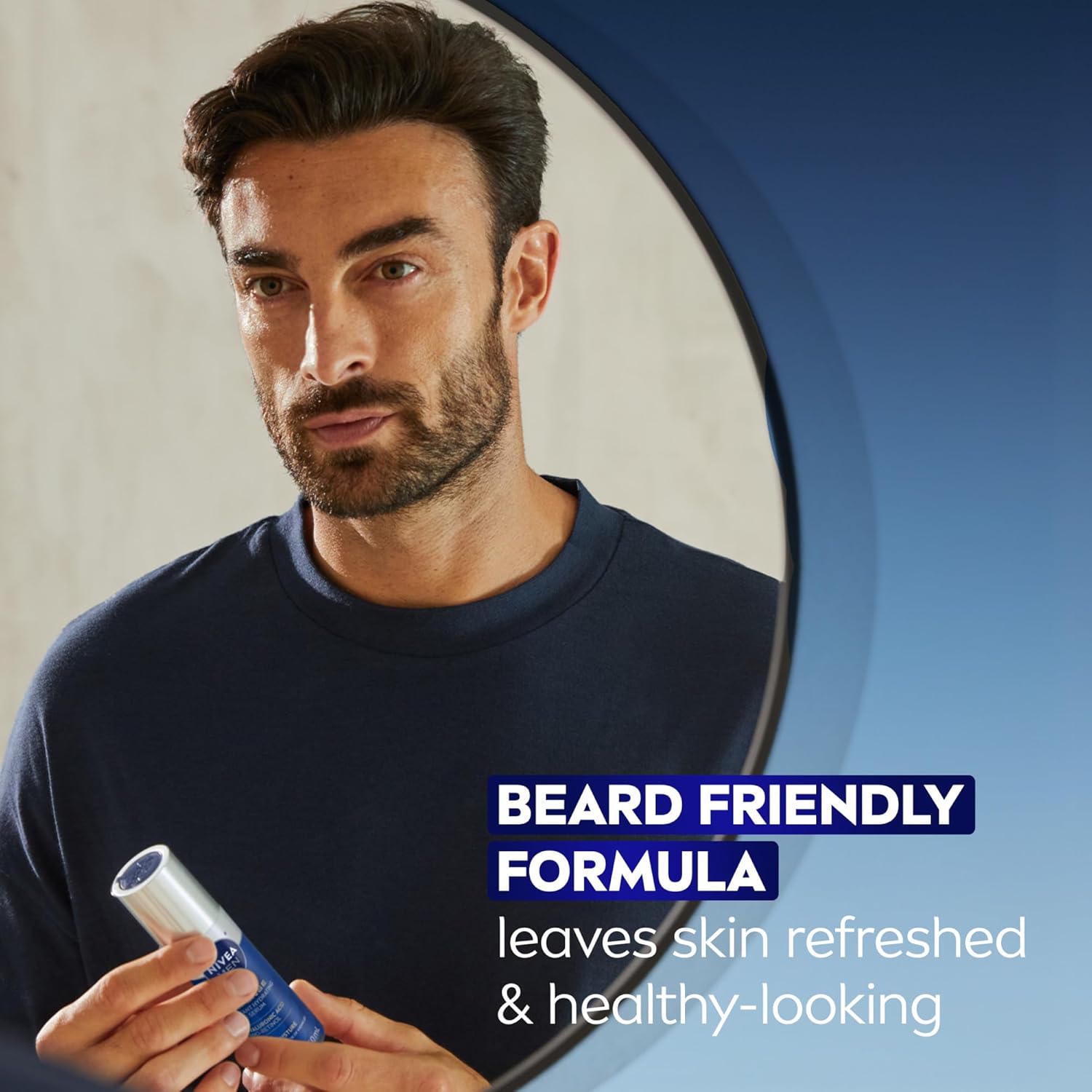 NIVEA MEN Age Defense Instant Hydrating Face Serum for Dry Skin – Nightly Anti-Aging Ritual With Pro-Retinol and Hyaluronic Acid, 1.7 Fl Oz