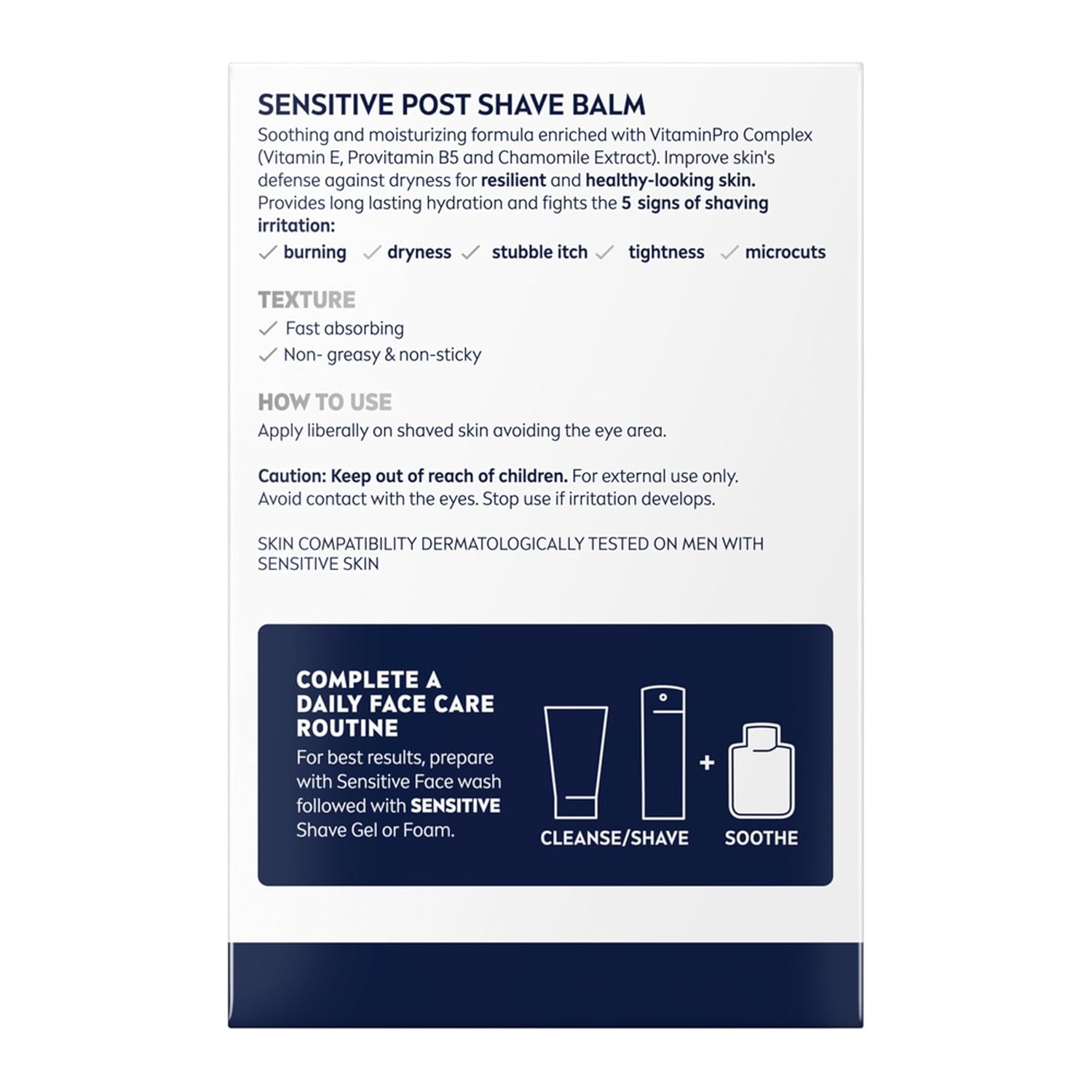 NIVEA MEN Real Madrid Shave Balm – Soothing Post Shave Ritual for Sensitive Skin with Chamomile and Vitamin E