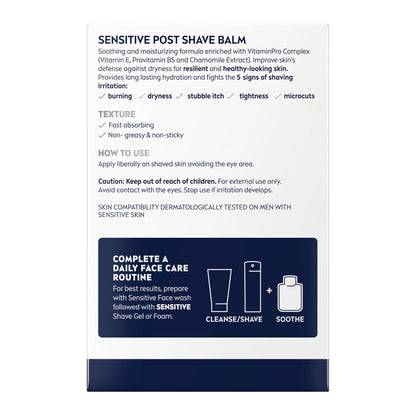 NIVEA MEN Real Madrid Shave Balm – Soothing Post Shave Ritual for Sensitive Skin with Chamomile and Vitamin E