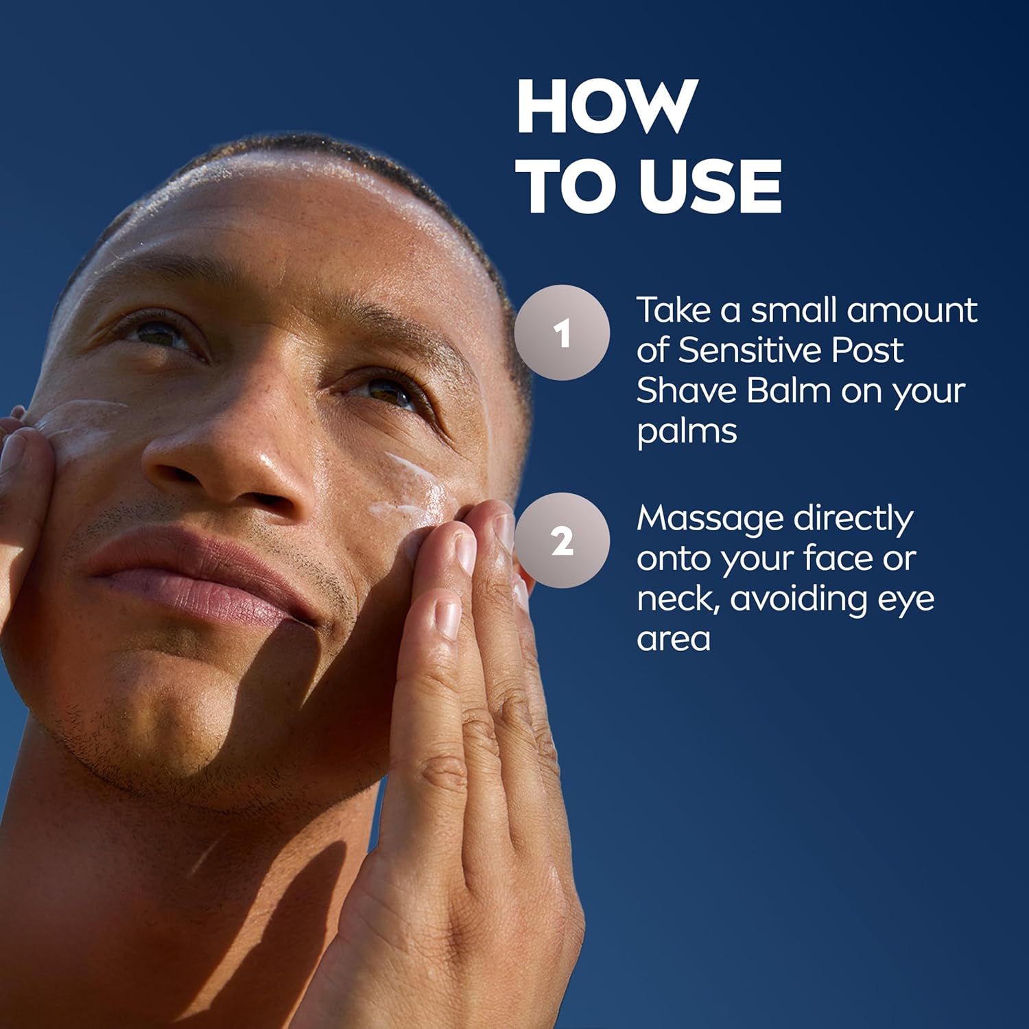 NIVEA MEN Real Madrid Shave Balm – Soothing Post Shave Ritual for Sensitive Skin with Chamomile and Vitamin E