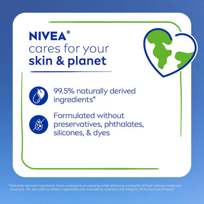 NIVEA Moisture Lip Care – Family-Safe Lip Balm for Shared Bathroom Use, Dye-Free and Dermatologist-Tested for Sensitive Skin