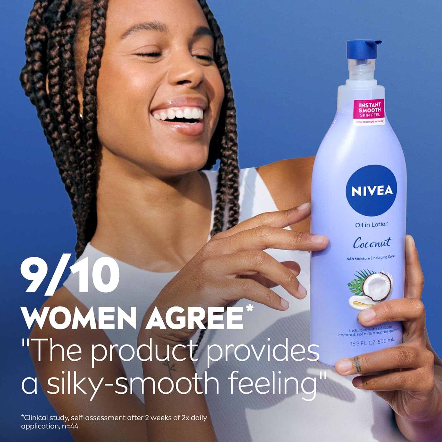 NIVEA Oil Infused Coconut and Monoi Body Lotion – Premium Monoi Oil Lotion for an Elevated Vanity