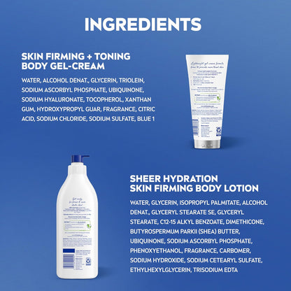 NIVEA Premium Skin Firming Collection – Coenzyme Q10 Lotion and Hyaluronic Acid Gel Cream for an Elevated Vanity