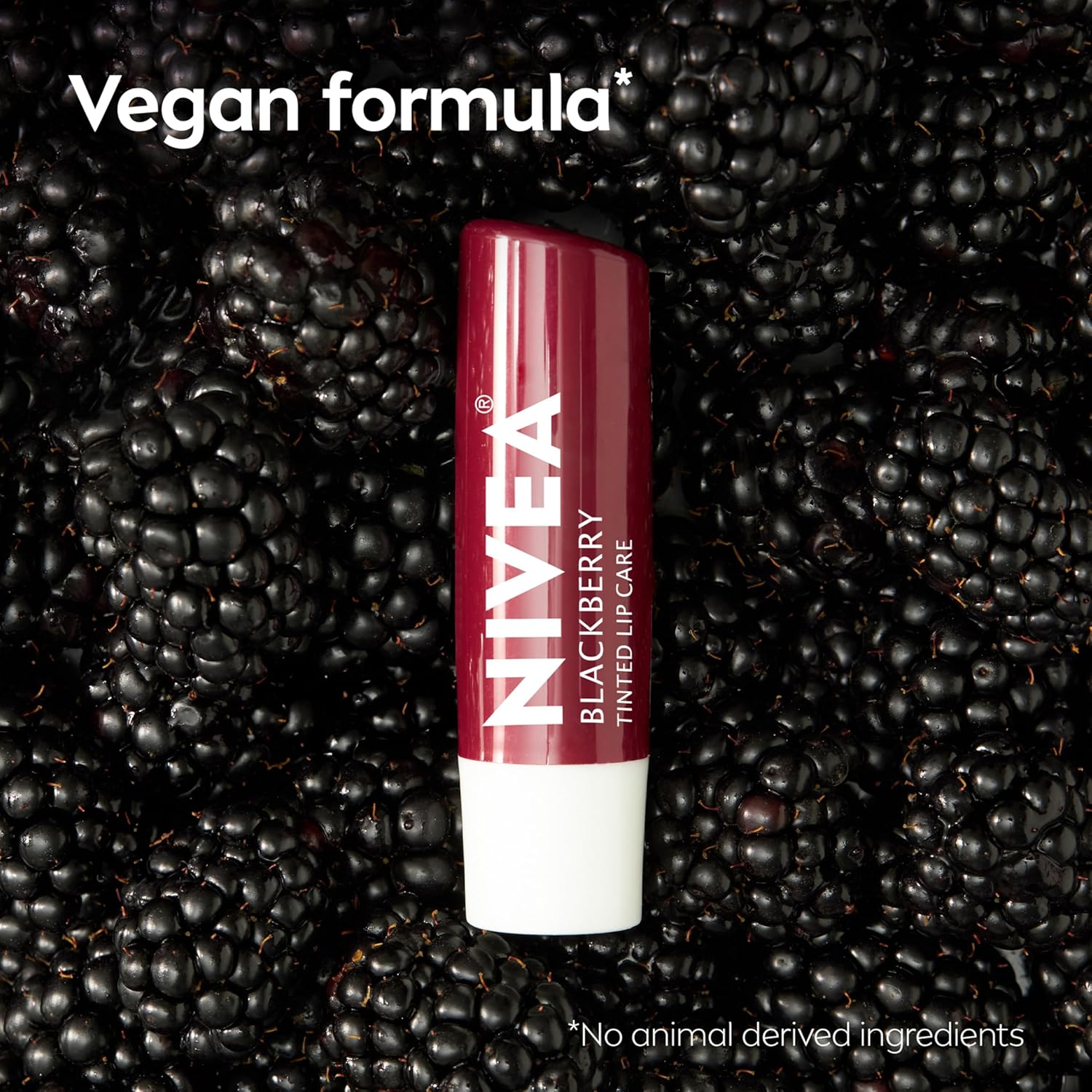 NIVEA Tinted Lip Balm – Dermatologically Tested Lip Care for Sensitive Skin, Blackberry Stick