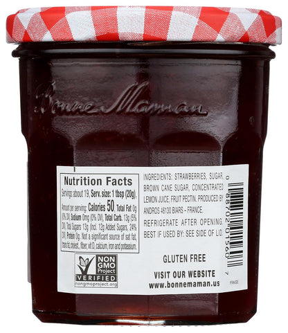 no high fructose corn syrup — only sugar, brown cane sugar, and fruit pectin