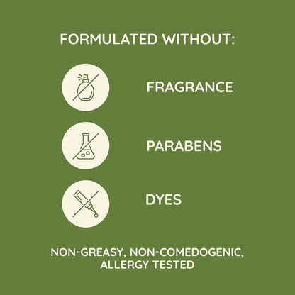 non-comedogenic and non-greasy lotion texture