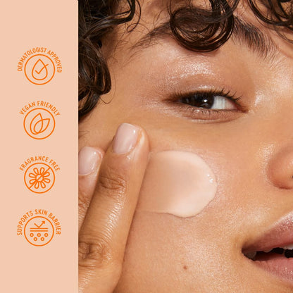 non-comedogenic, fragrance-free, alcohol-free, soap-free formulation