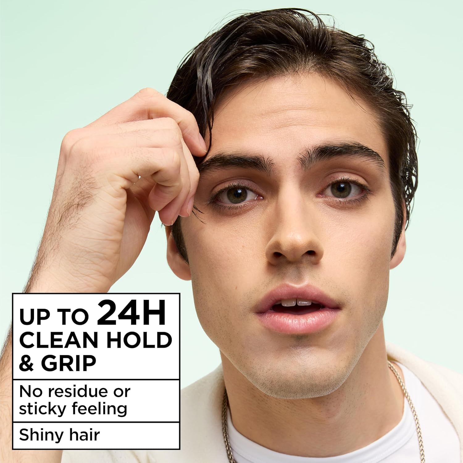 non-flaking, non-sticky, non-crunchy clear gel finish with no greasy buildup