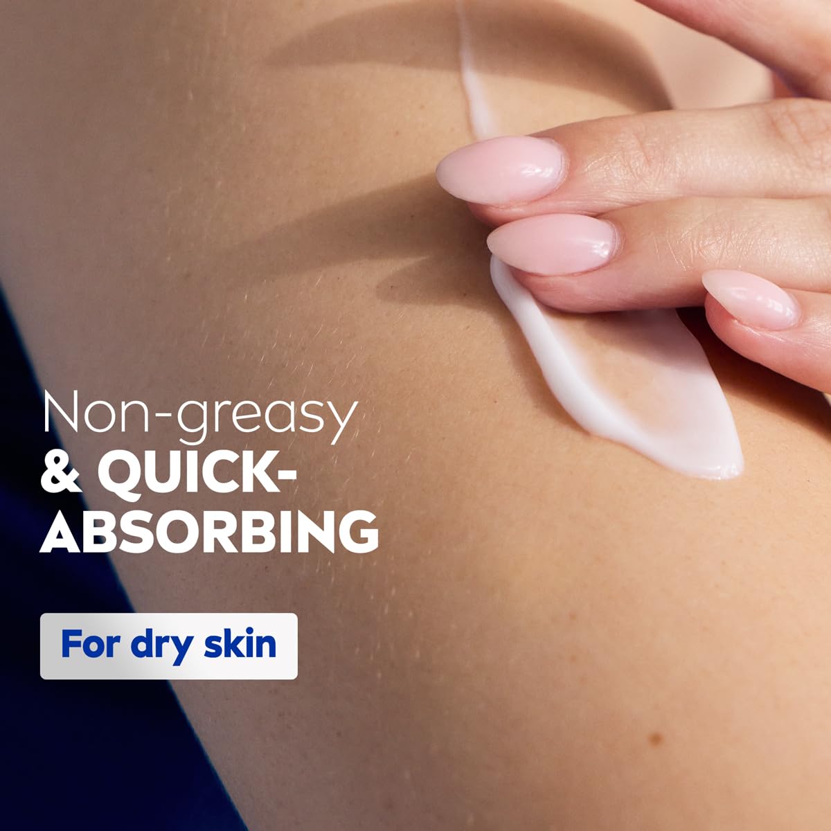 non-greasy, quick-absorbing lotion texture