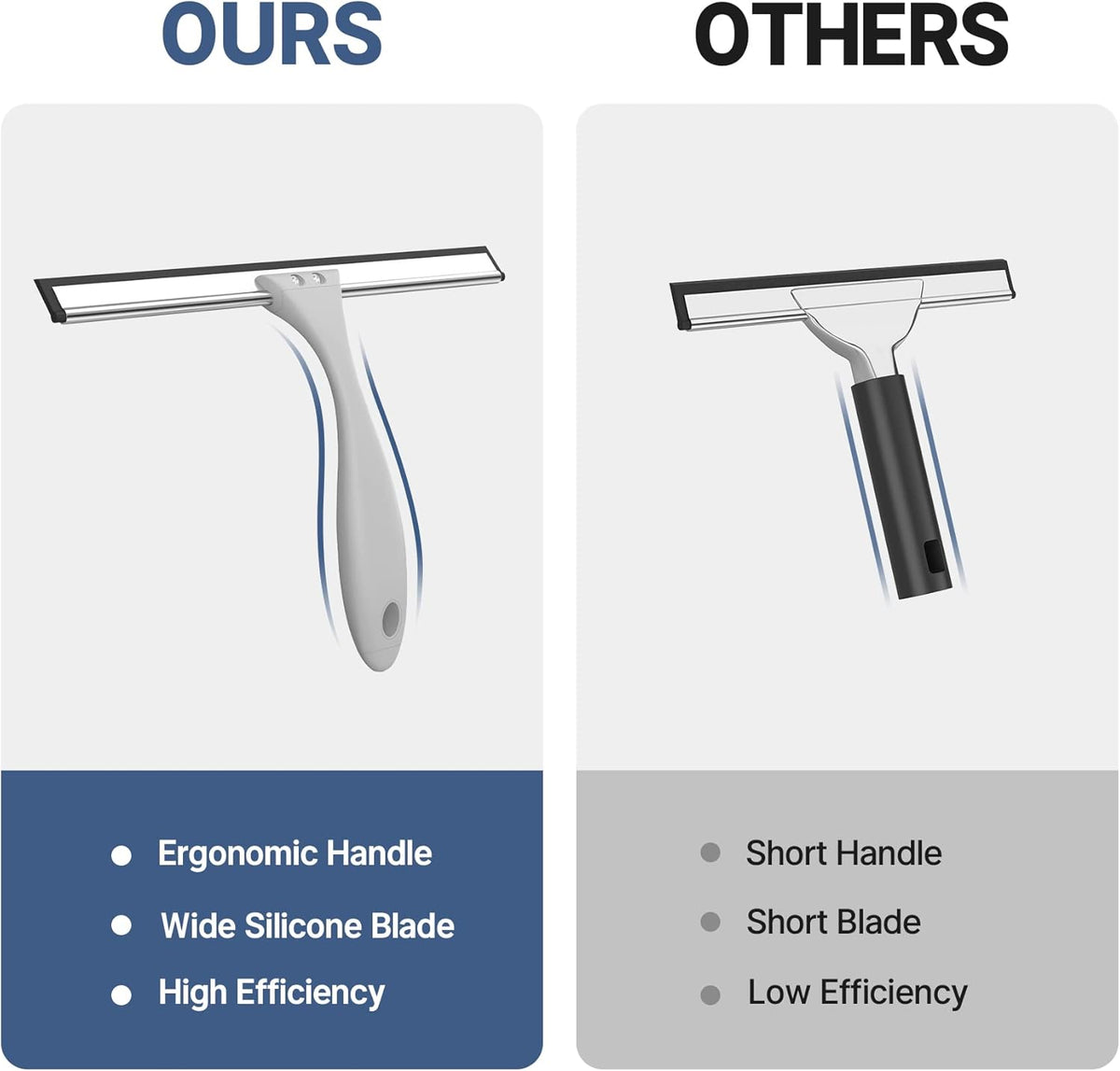 non-rust construction suitable for humid shower environments
