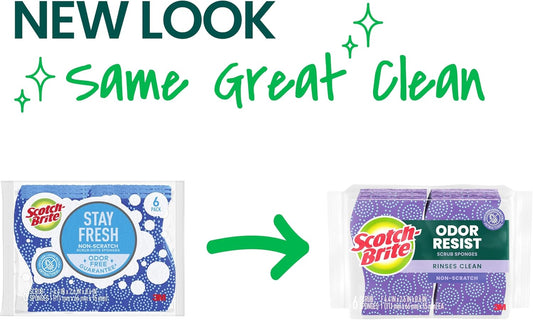 non-scratch scrub dot surface safe for nonstick cookware, glass, countertops, tubs, and showers